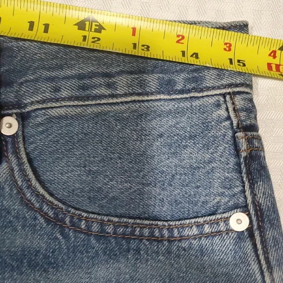 Madewell Blue Maxi Pencil Skirt with Slit - Picture 6 of 10